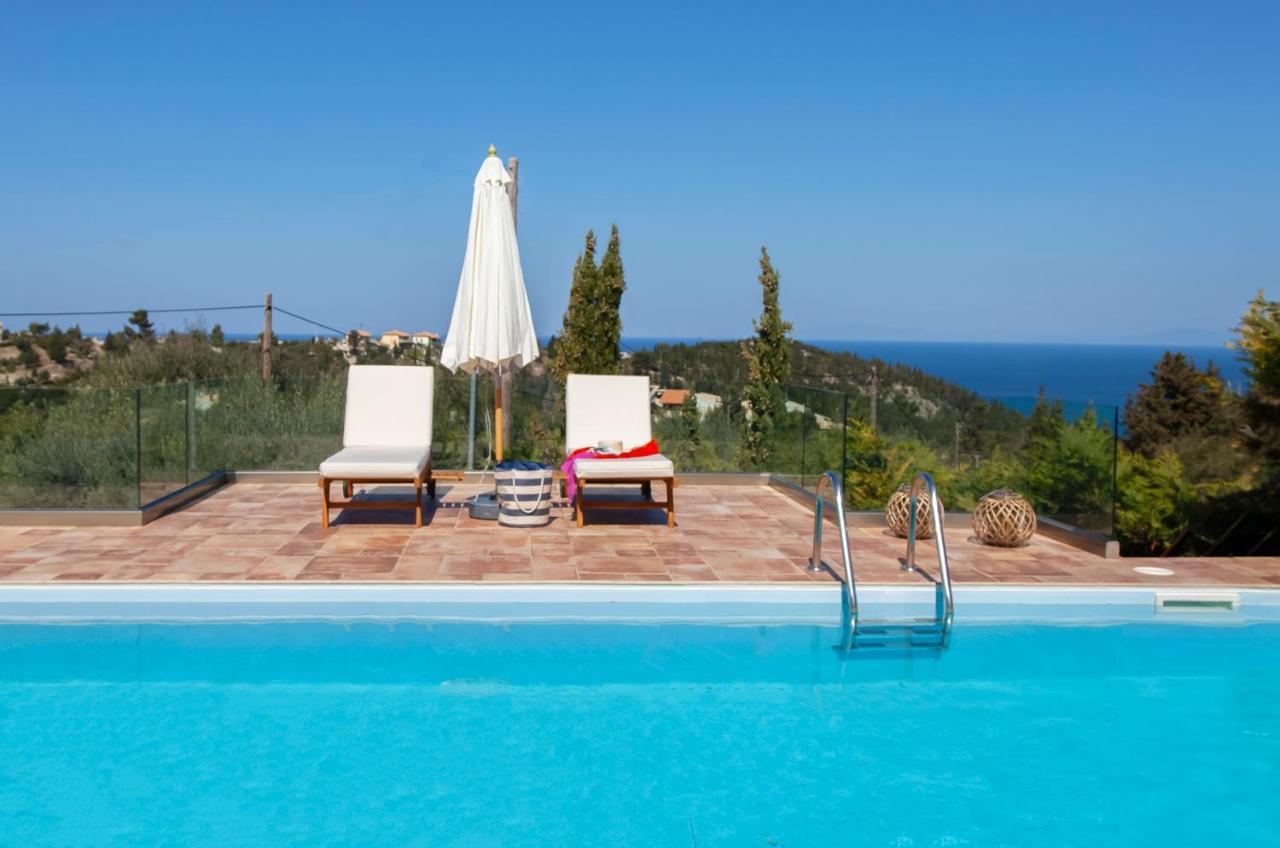 Villa Casa Azul With Private Pool Áyios Nikítas Exteriör bild